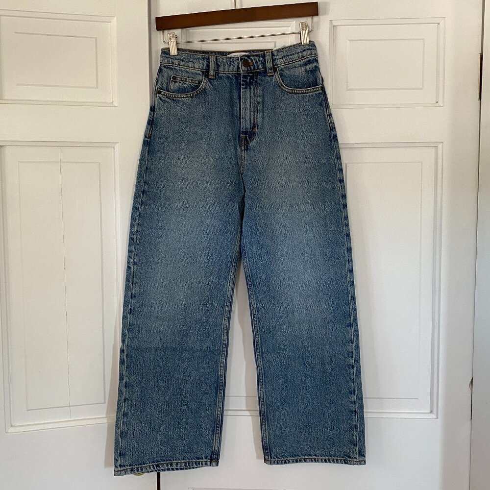 & Other Stories High Waist Wide Leg Jeans in Blue Size 27 (NWT)